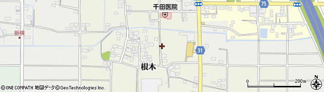 埼玉県児玉郡美里町根木周辺の地図