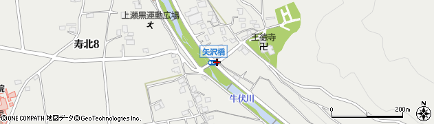 矢沢橋周辺の地図