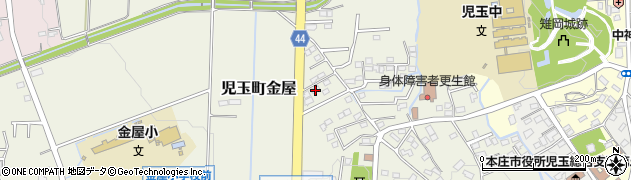 埼玉県本庄市児玉町金屋1156周辺の地図