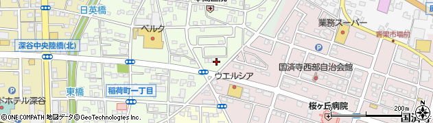ヤクルト埼玉北部ヤクルト　販売深谷センター周辺の地図