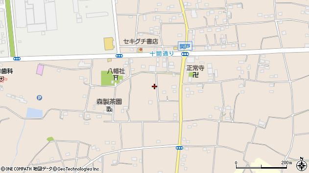 〒306-0205 茨城県古河市関戸の地図