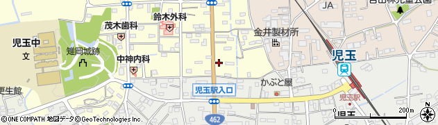 埼玉県本庄市児玉町八幡山168周辺の地図