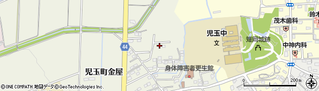 埼玉県本庄市児玉町金屋1352周辺の地図