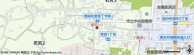 宮部入口周辺の地図