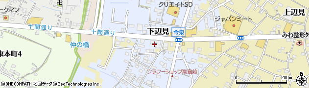 茨城県古河市下辺見2185周辺の地図
