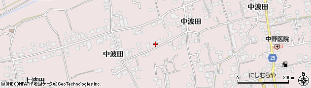 長野県松本市波田（横町）周辺の地図