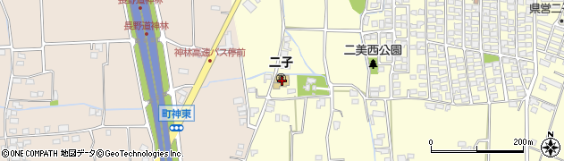 長野県松本市笹賀中二子4992周辺の地図