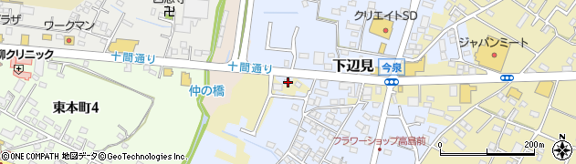 茨城県古河市下辺見2197周辺の地図