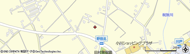 茨城県小美玉市野田376周辺の地図