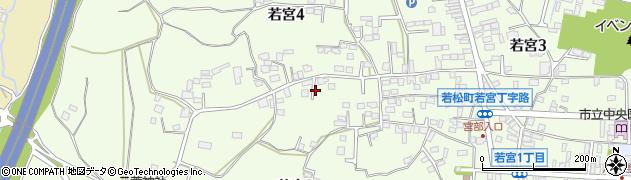 茨城県石岡市若宮周辺の地図