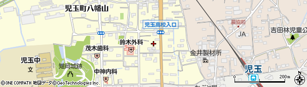 埼玉県本庄市児玉町八幡山191周辺の地図