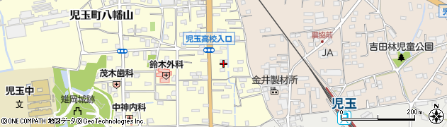 埼玉県本庄市児玉町八幡山154周辺の地図