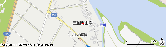福井県坂井市三国町山岸周辺の地図