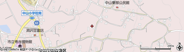 長野県松本市中山周辺の地図