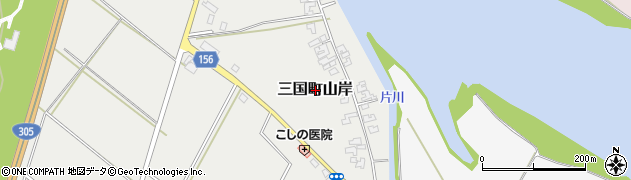福井県坂井市三国町山岸周辺の地図