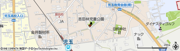 本庄市吉田林児童公園周辺の地図