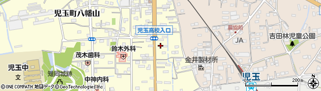 埼玉県本庄市児玉町八幡山153周辺の地図