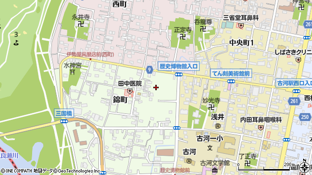 〒306-0037 茨城県古河市錦町の地図