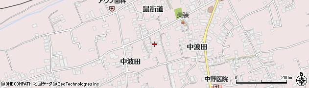 長野県松本市波田（鼠街道）周辺の地図