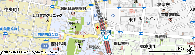 日本一ＶＡＬ古河店周辺の地図