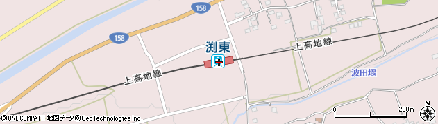 渕東駅周辺の地図