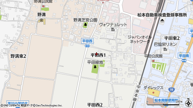 〒399-0015 長野県松本市平田西の地図