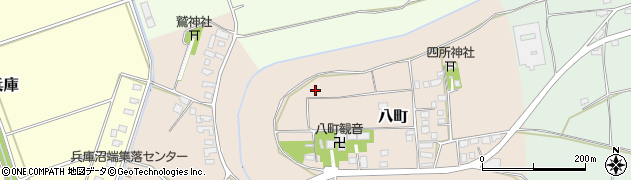 茨城県八千代町（結城郡）八町周辺の地図