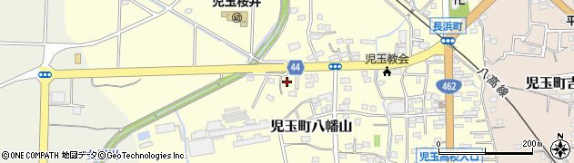 埼玉県本庄市児玉町八幡山523周辺の地図