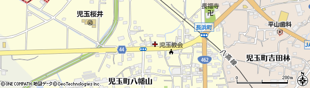 埼玉県本庄市児玉町八幡山537周辺の地図