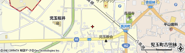 埼玉県本庄市児玉町八幡山周辺の地図