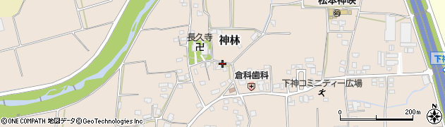 長野県松本市神林（下神）周辺の地図