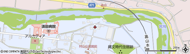 岐阜県高山市国府町村山周辺の地図