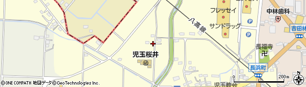 埼玉県本庄市児玉町八幡山593周辺の地図