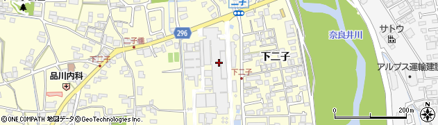 王子マテリア株式会社松本工場　研究技術室周辺の地図