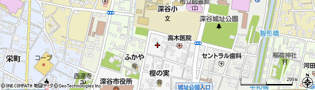 埼玉県深谷市仲町16周辺の地図