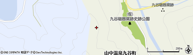 石川県加賀市山中温泉九谷町周辺の地図