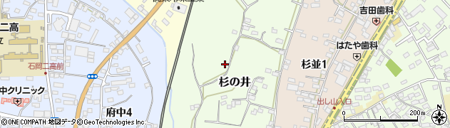 茨城県石岡市杉の井周辺の地図
