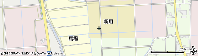 福井県あわら市新用周辺の地図