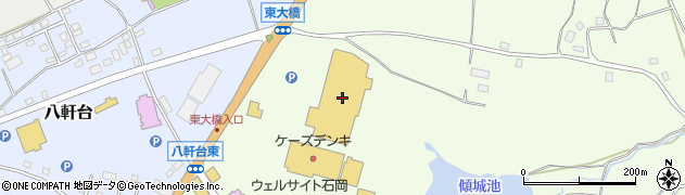 コメリパワー石岡店　資材館周辺の地図
