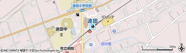 波田駅周辺の地図