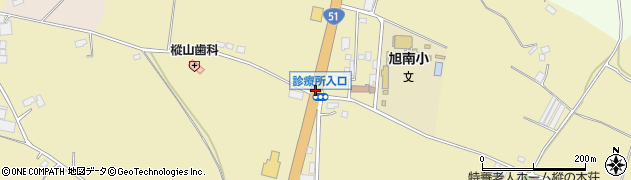 診療所入口周辺の地図