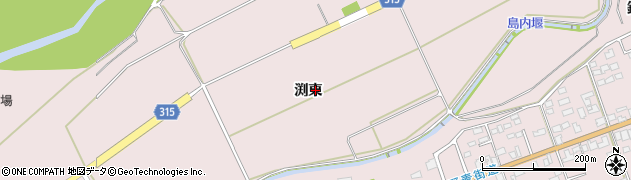 長野県松本市波田渕東周辺の地図