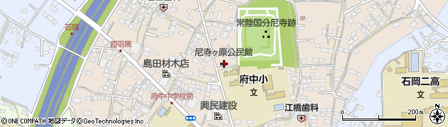 尼寺ヶ原公民館周辺の地図