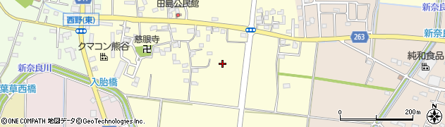 埼玉県熊谷市田島周辺の地図