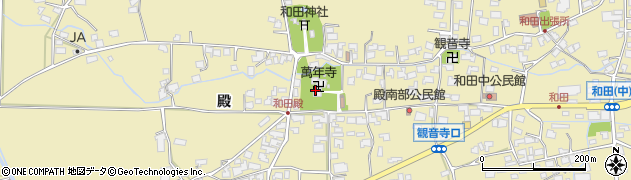 万年寺周辺の地図