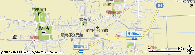 長野県松本市和田中周辺の地図