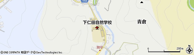下仁田町役場　自然史館周辺の地図