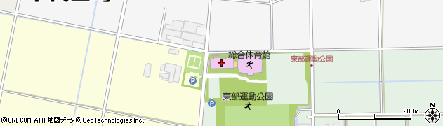 千代田町　温水プール小体育館周辺の地図