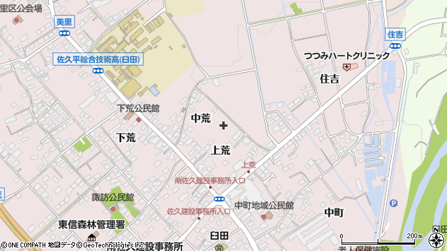 〒384-0301 長野県佐久市臼田の地図