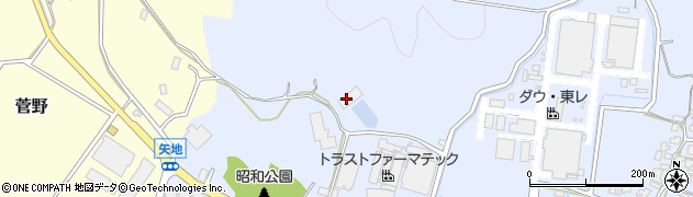 坂井北部丘陵揚水機場周辺の地図